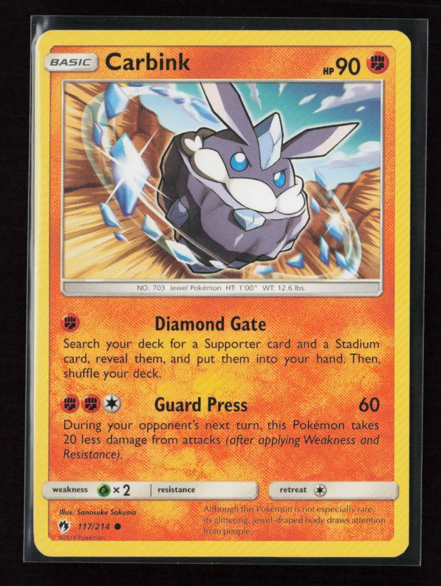 Carbink (117) Common Sm - Lost Thunder 117/214 Lp 1