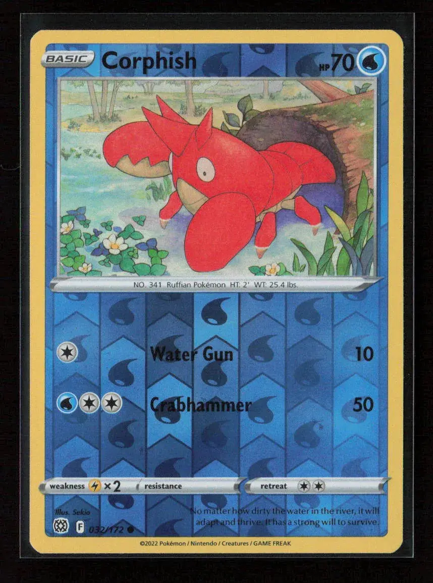Corphish Common Swsh09: Brilliant Stars 032/172 Nm 1