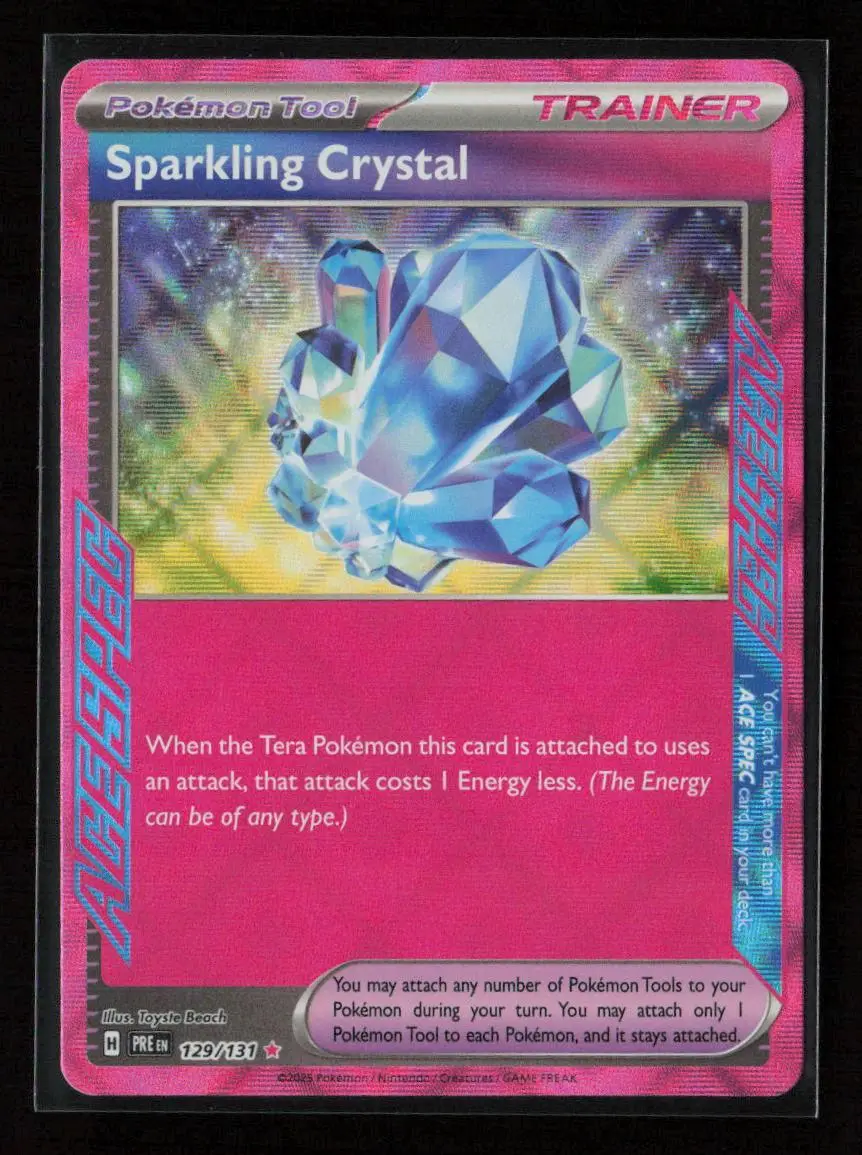 Sparkling Crystal Ace Spec Rare Sv: Prismatic Evolutions 129/131 Nm 1