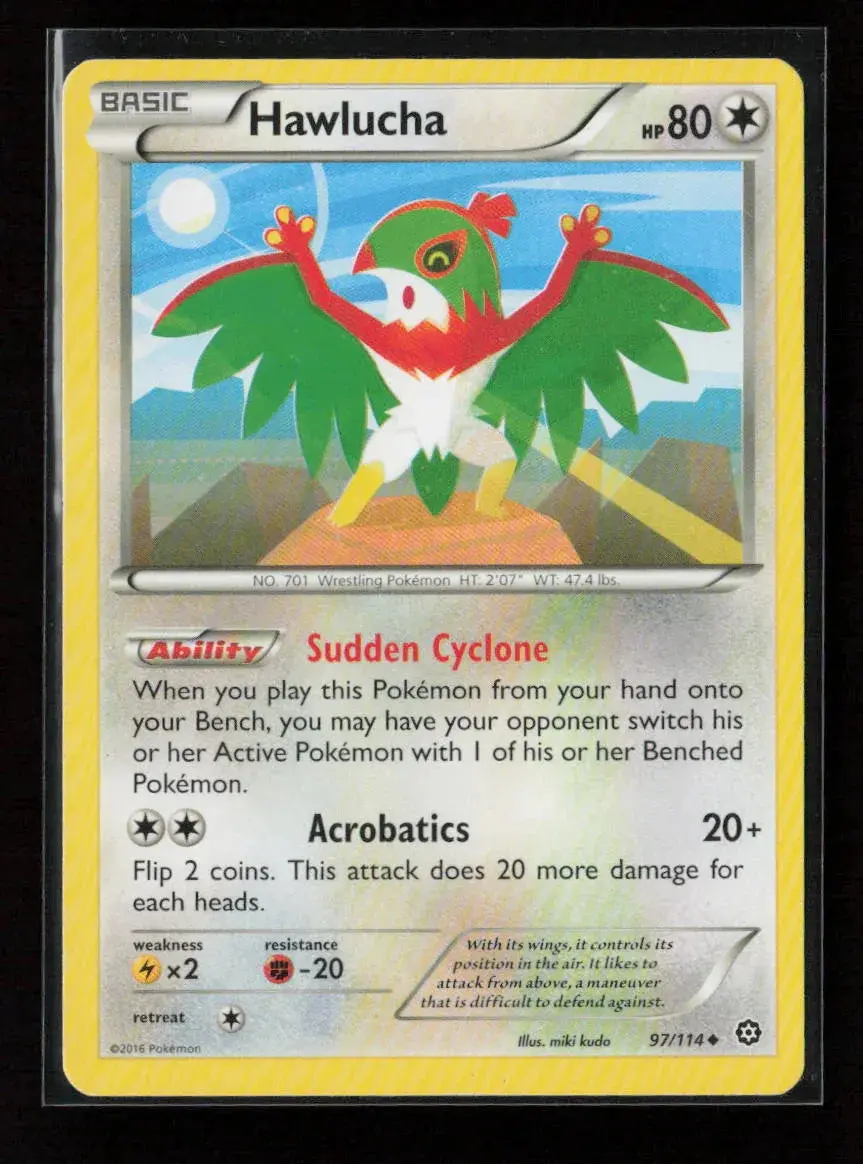 Hawlucha Uncommon Xy - Steam Siege 97/114 Nm 1