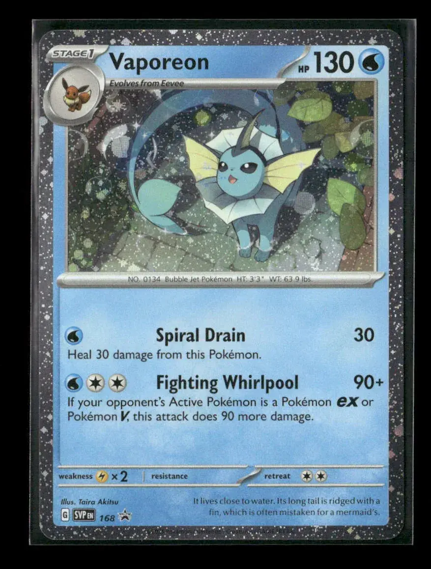 Vaporeon - (Cosmos Holo) Promo Sv: Scarlet & Violet Promo Cards 168 Nm 1