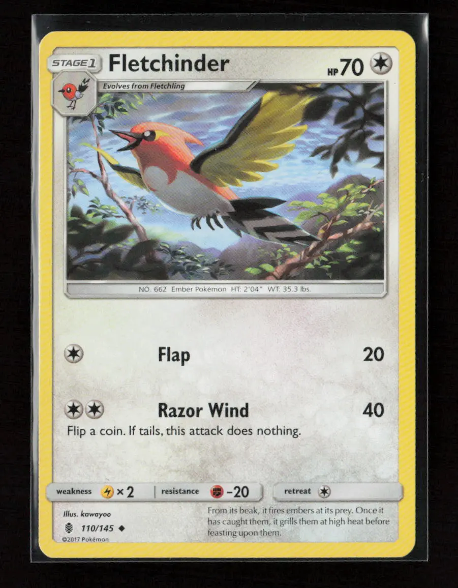 Fletchinder Uncommon Sm - Guardians Rising 110/145 Lp 1