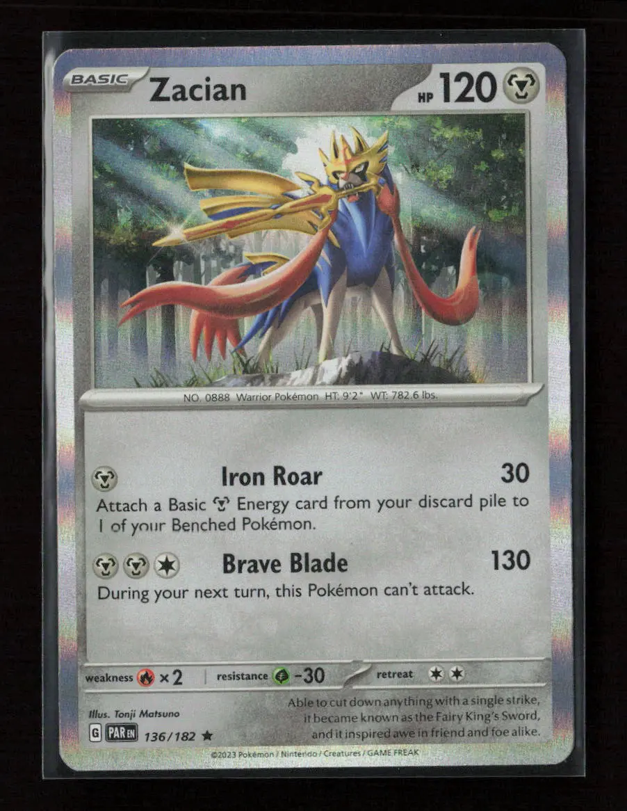 Zacian Rare Sv04: Paradox Rift 136/182 Nm 1