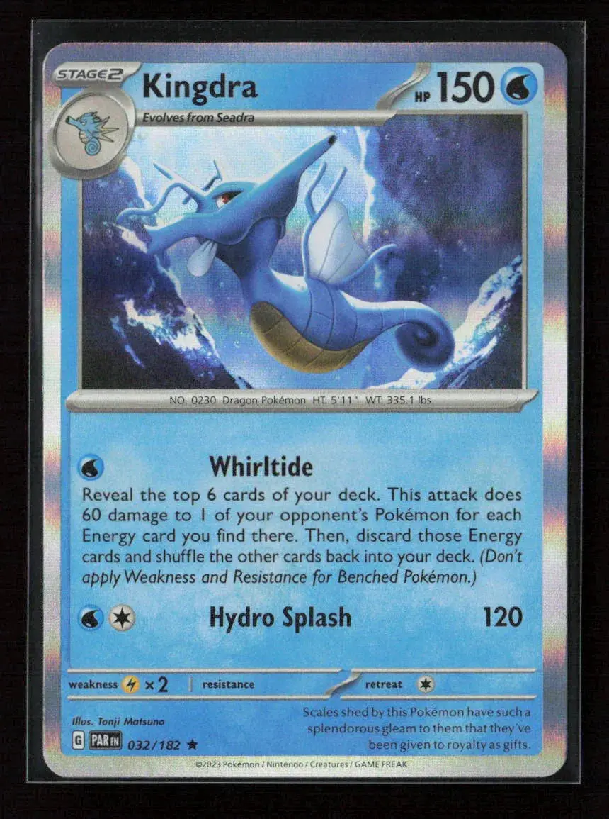 Kingdra Rare Sv04: Paradox Rift 032/182 Nm 1