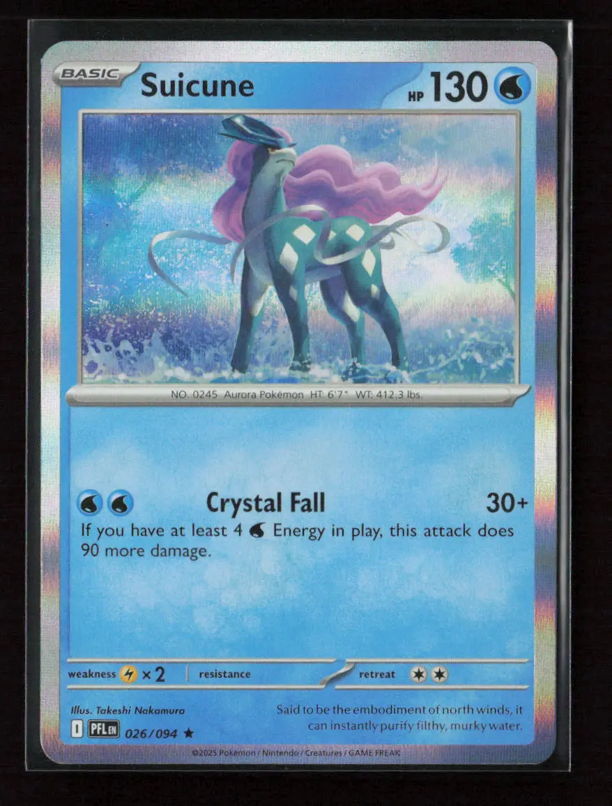 Suicune Rare Me02: Phantasmal Flames 026/094 Nm 1