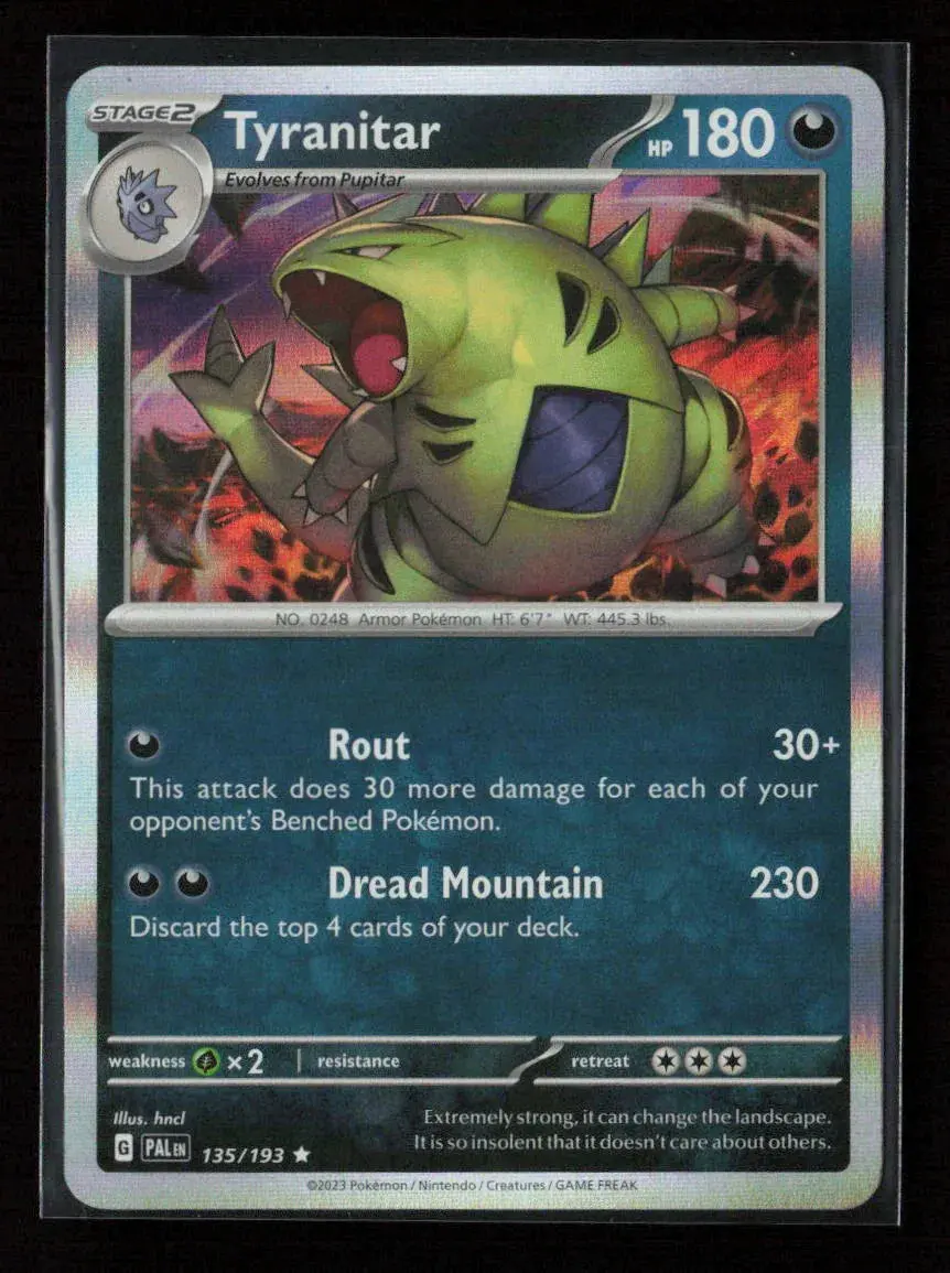 Tyranitar - Rare Sv02: Paldea Evolved 135/193 Nm 1