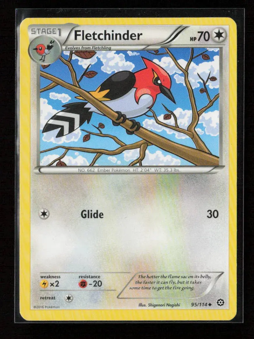 Fletchinder Uncommon Xy - Steam Siege 95/114 Lp 1