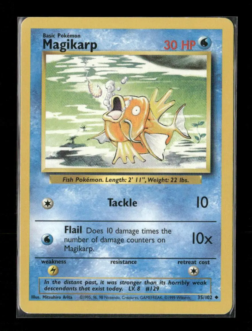 Magikarp Uncommon Base Set 035/102 Lp 1