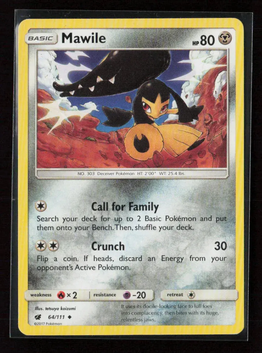Mawile Uncommon Sm - Crimson Invasion 64/111 Lp 1
