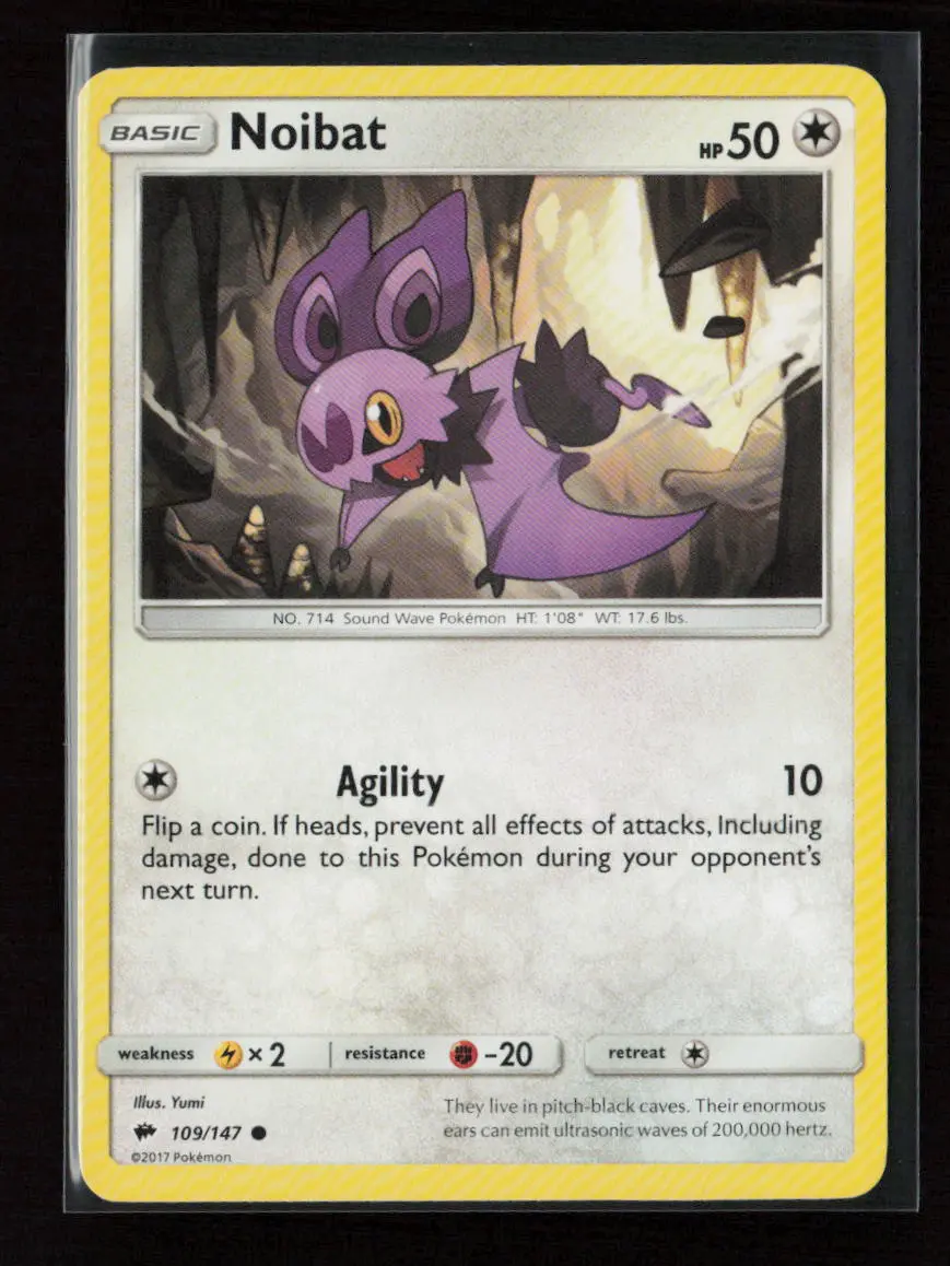 Noibat Common Sm - Burning Shadows 109/147 Lp 1