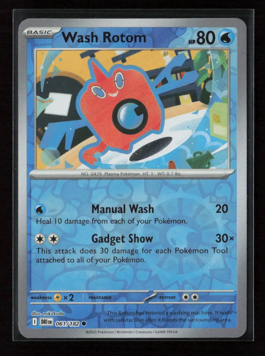 Wash Rotom Common Sv10: Destined Rivals 061/182 Nm 1