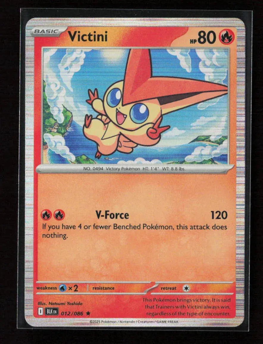 Victini Rare Sv: Black Bolt 012/086 Nm 1