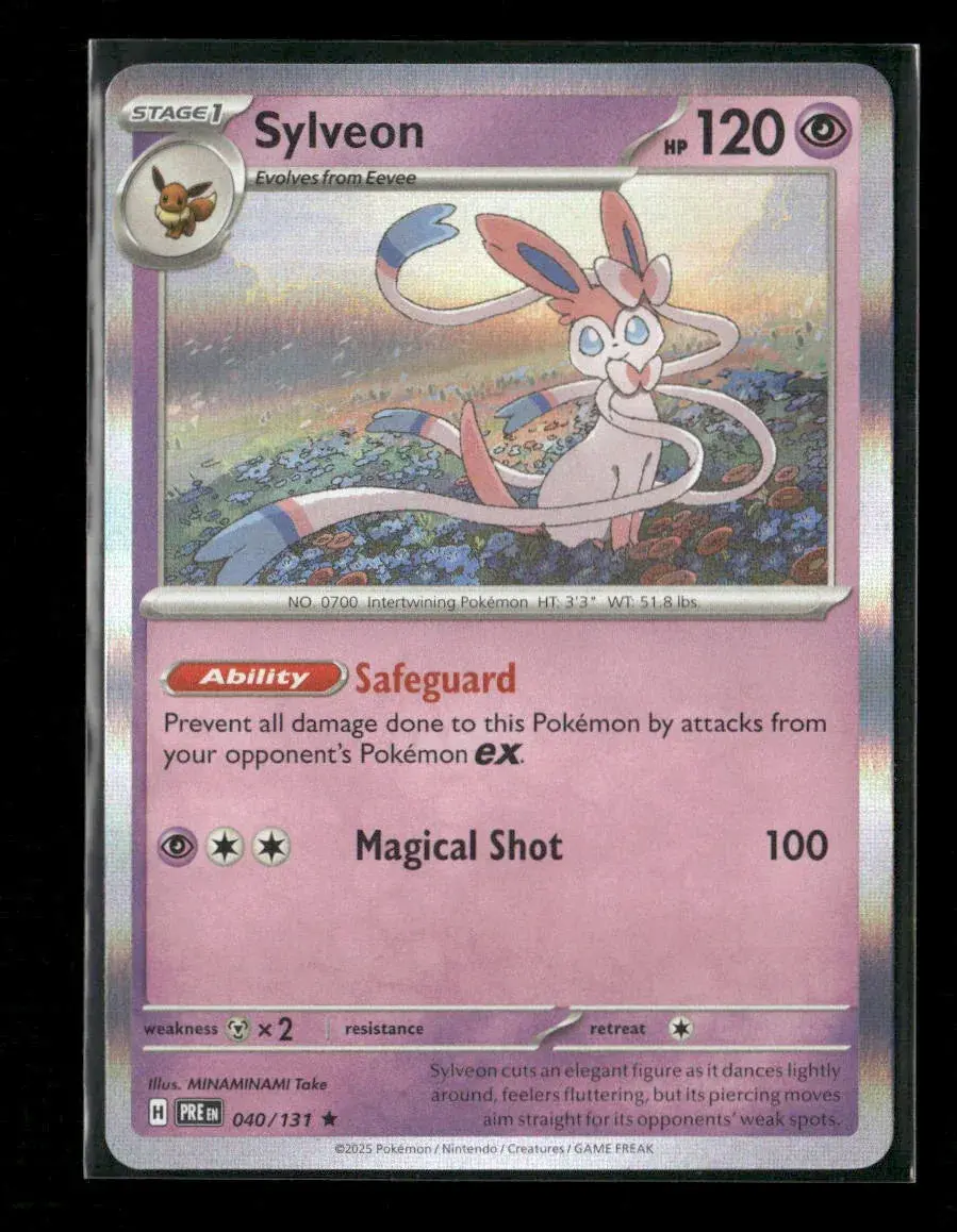 Sylveon Rare Sv: Prismatic Evolutions 040/131 Nm 1