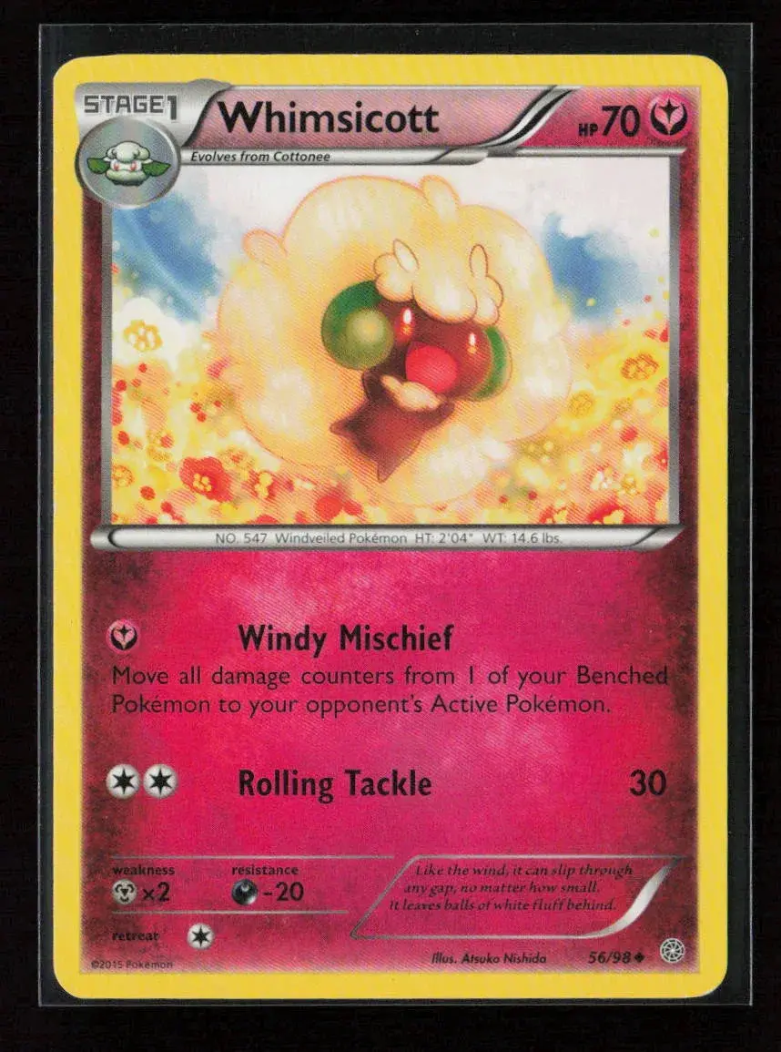 Whimsicott Uncommon Xy - Ancient Origins 56/98 Lp 1