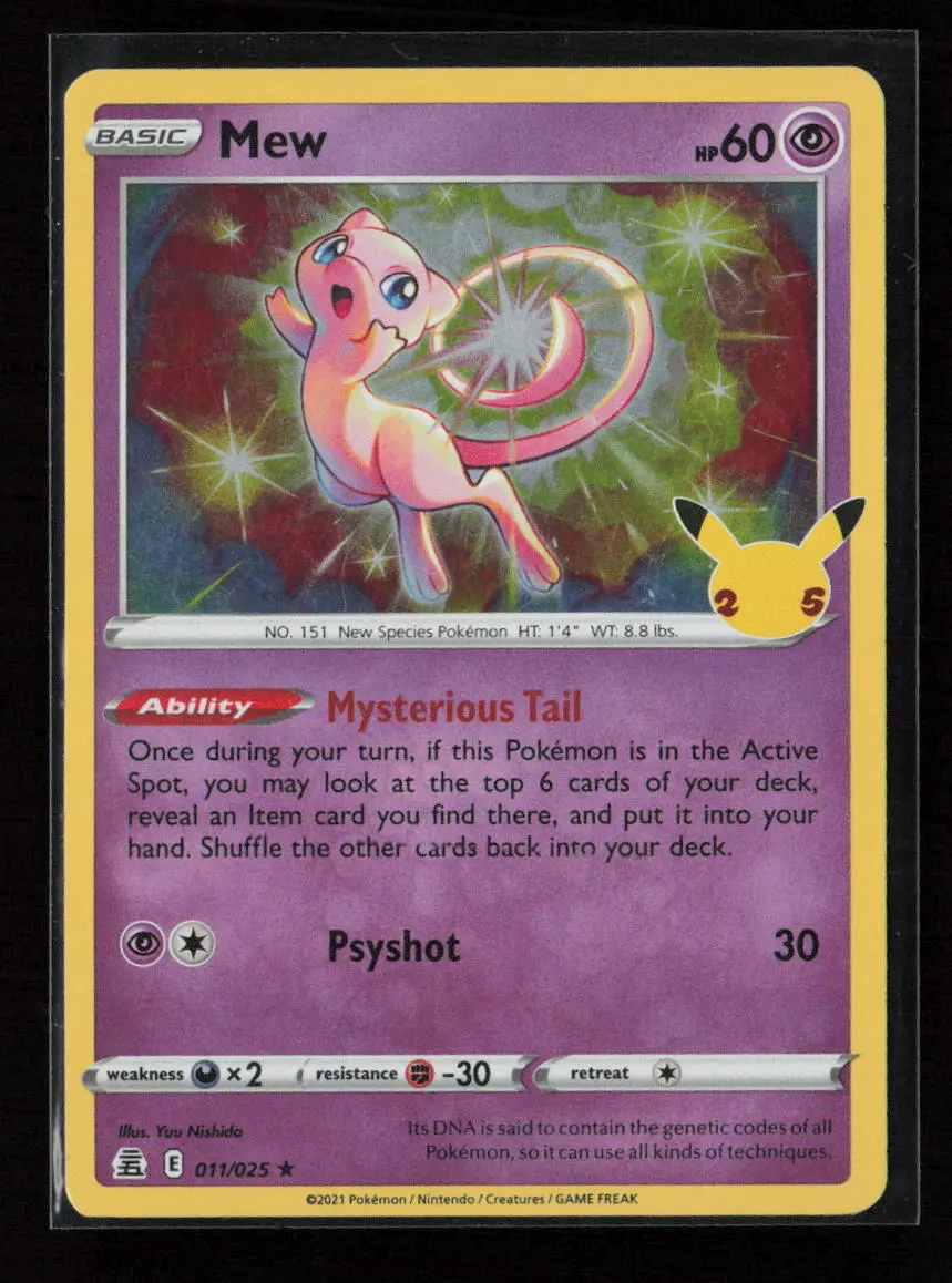 Mew Holo Rare Celebrations 011/025 Nm 1