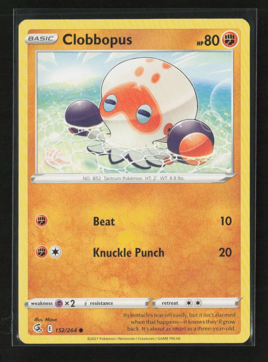 Clobbopus Common Swsh08: Fusion Strike 152/264 Lp 1