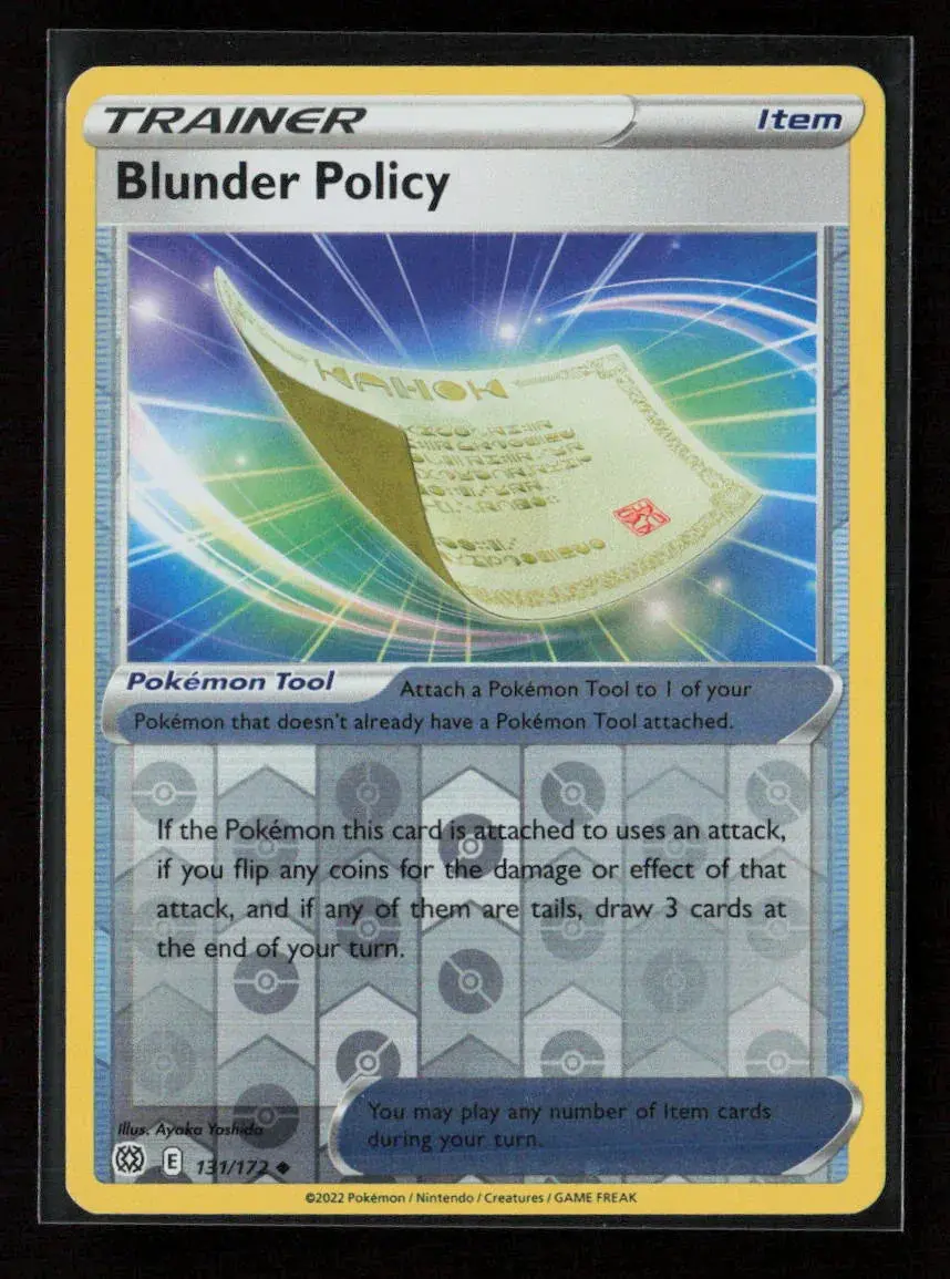 Blunder Policy Uncommon Swsh09: Brilliant Stars 131/172 Lp 1