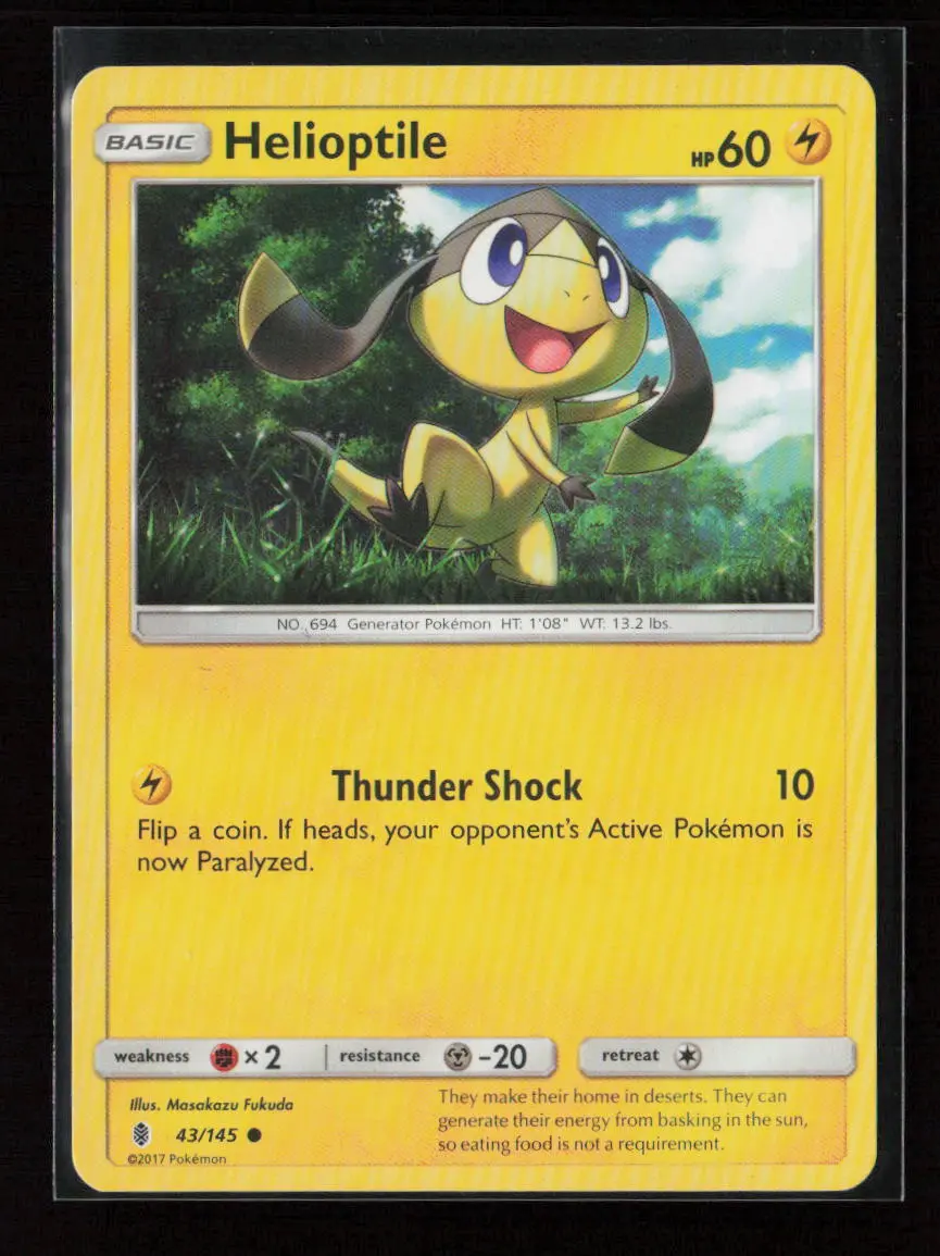 Helioptile Common Sm - Guardians Rising 43/145 Lp 1