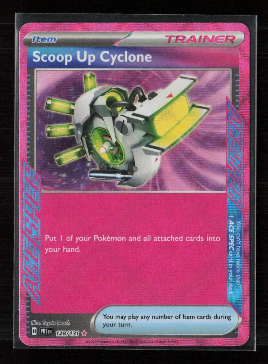Scoop Up Cyclone Ace Spec Rare Sv: Prismatic Evolutions 128/131 Nm 1