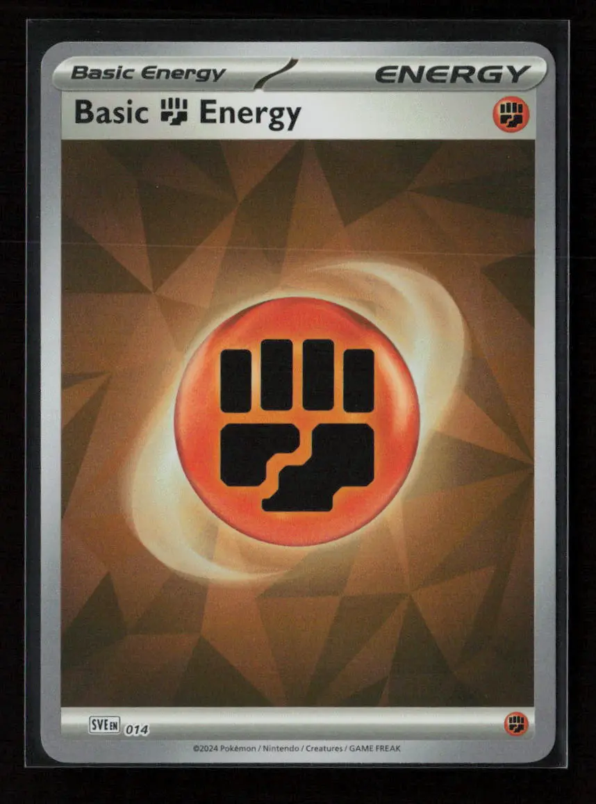 Basic Fighting Energy (Cracked Ice Holo) Common Sve: Scarlet & Violet Energies 014 Nm 1