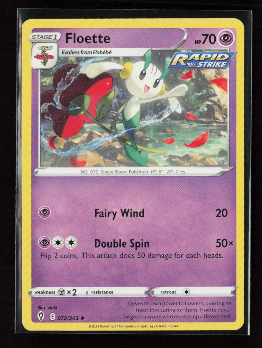 Floette Uncommon Swsh07: Evolving Skies 072/203 Nm 1