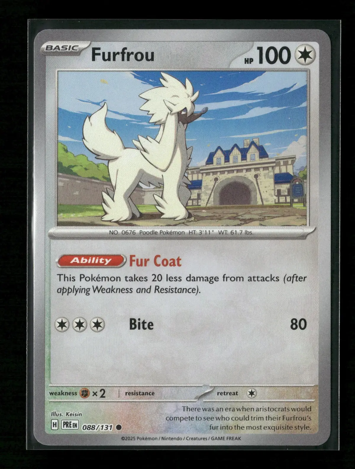 Furfrou (Poke Ball Pattern) Common Sv: Prismatic Evolutions 088/131 Nm 1