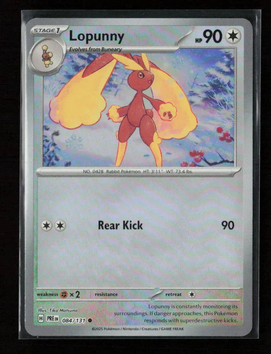 Lopunny (Poke Ball Pattern) Common Sv: Prismatic Evolutions 084/131 Nm 1