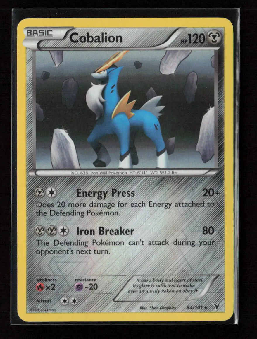Cobalion Holo Rare Noble Victories 84/101 Lp 1