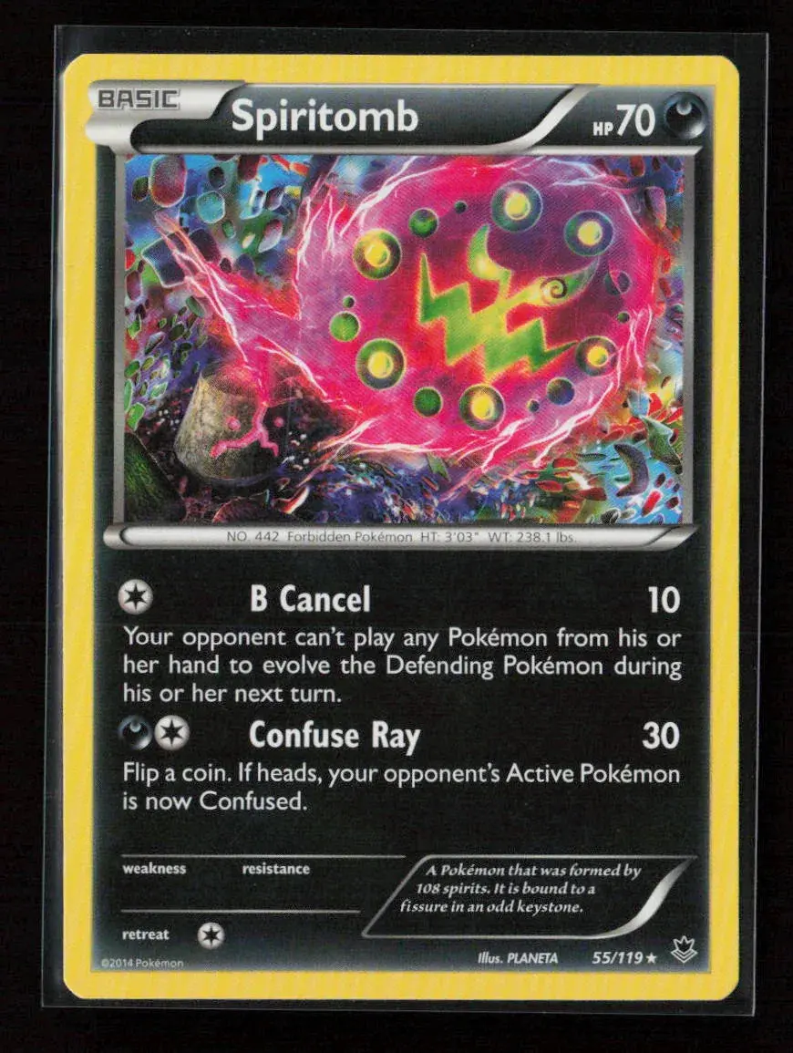 Spiritomb Rare Xy - Phantom Forces 55/119 Lp 1