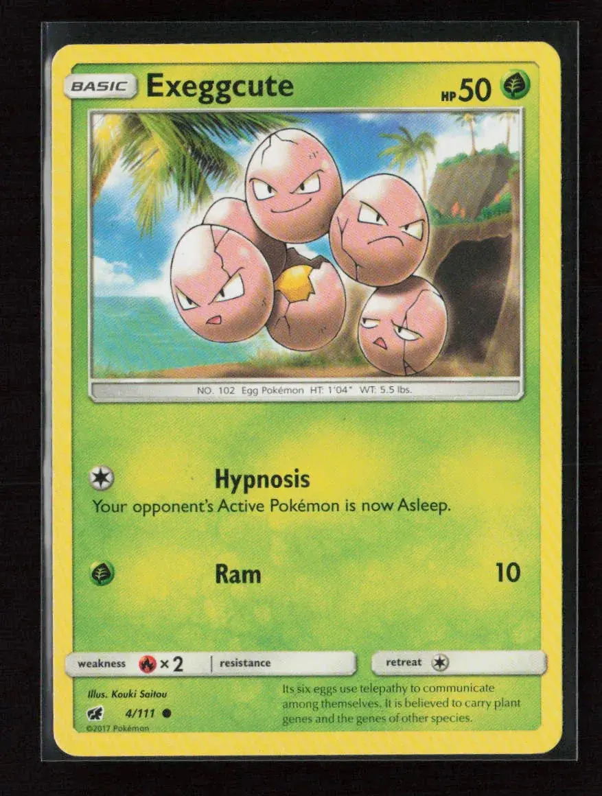 Exeggcute Common Sm - Crimson Invasion 4/111 Lp 1