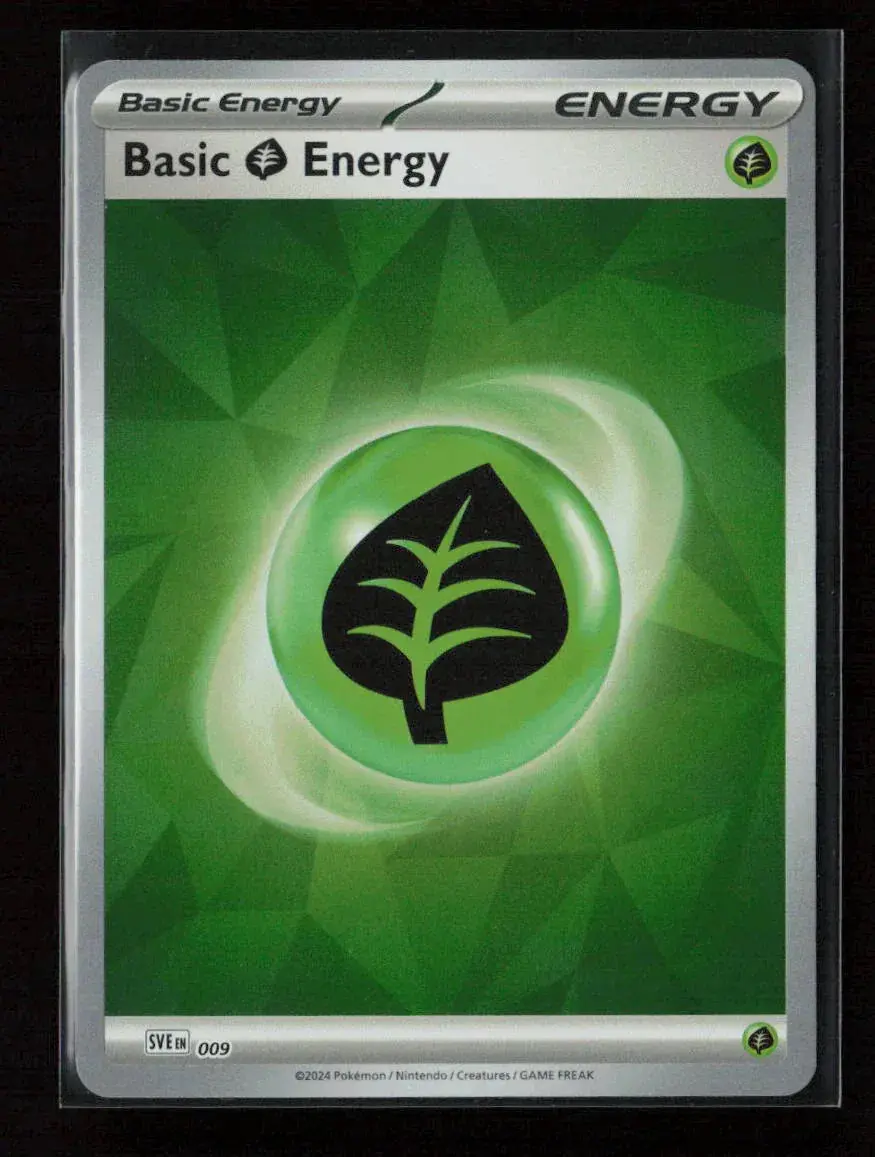 Basic Grass Energy (Cracked Ice Holo) Common Sve: Scarlet & Violet Energies 009 Nm 1