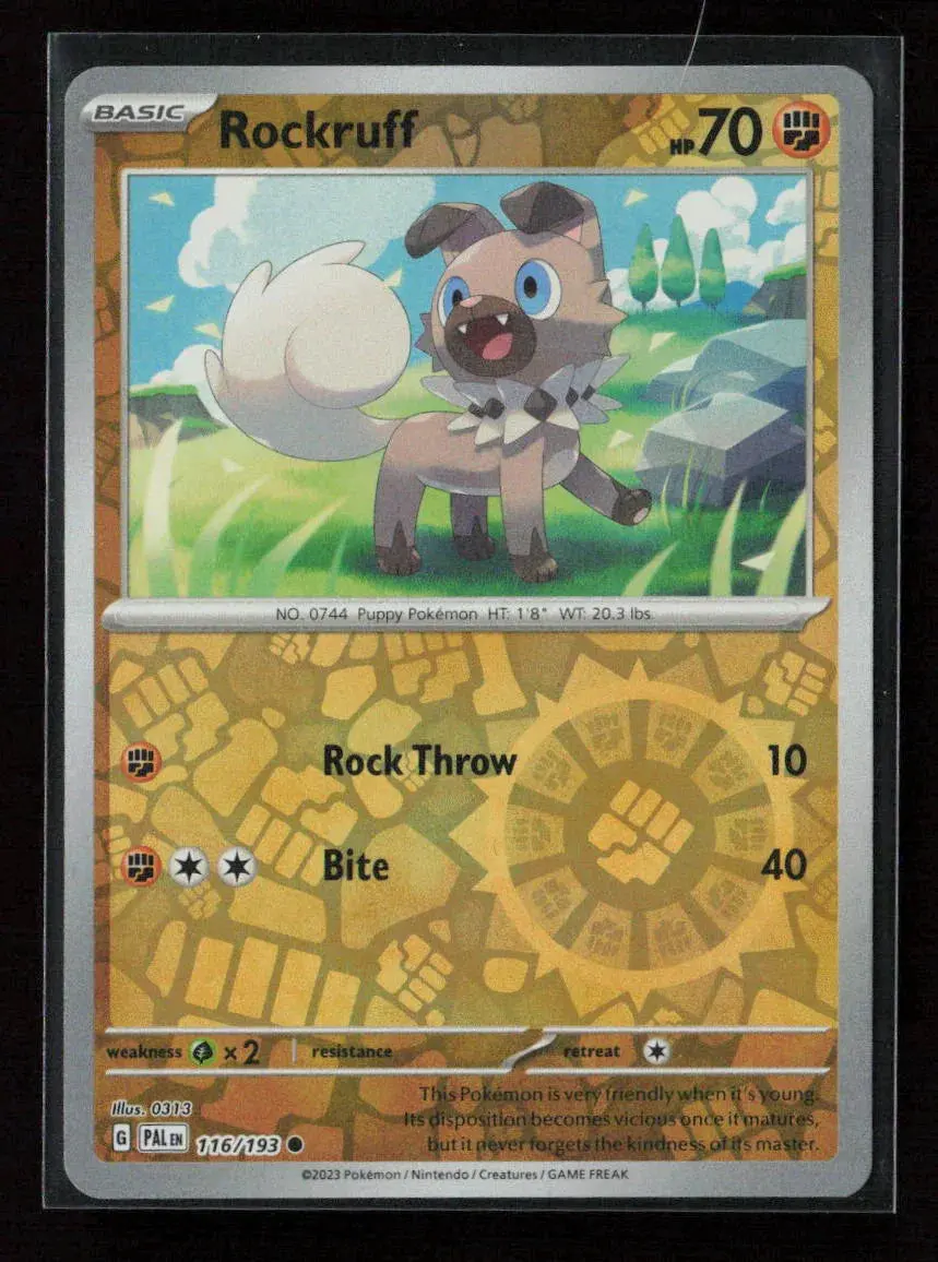 Rockruff Common Sv02: Paldea Evolved 116/193 Nm 1