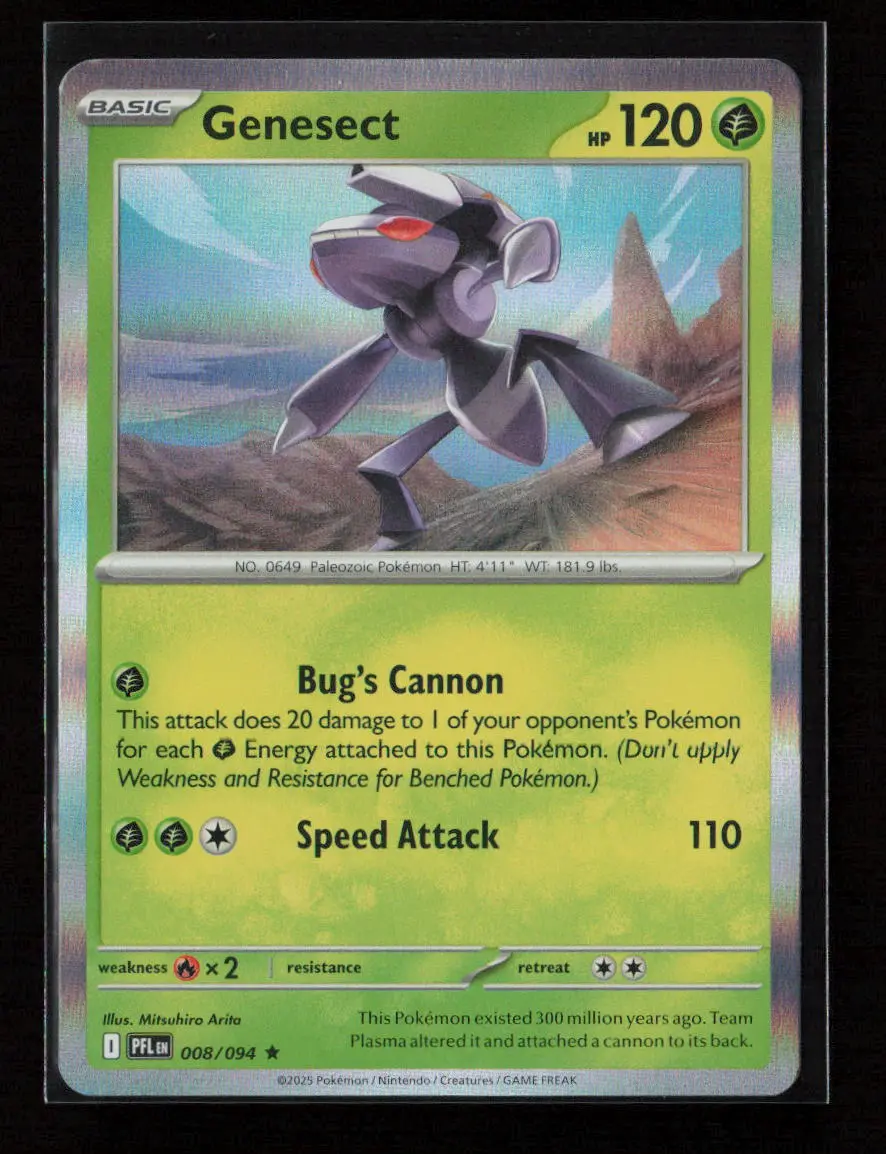 Genesect Rare Me02: Phantasmal Flames 008/094 Nm 1