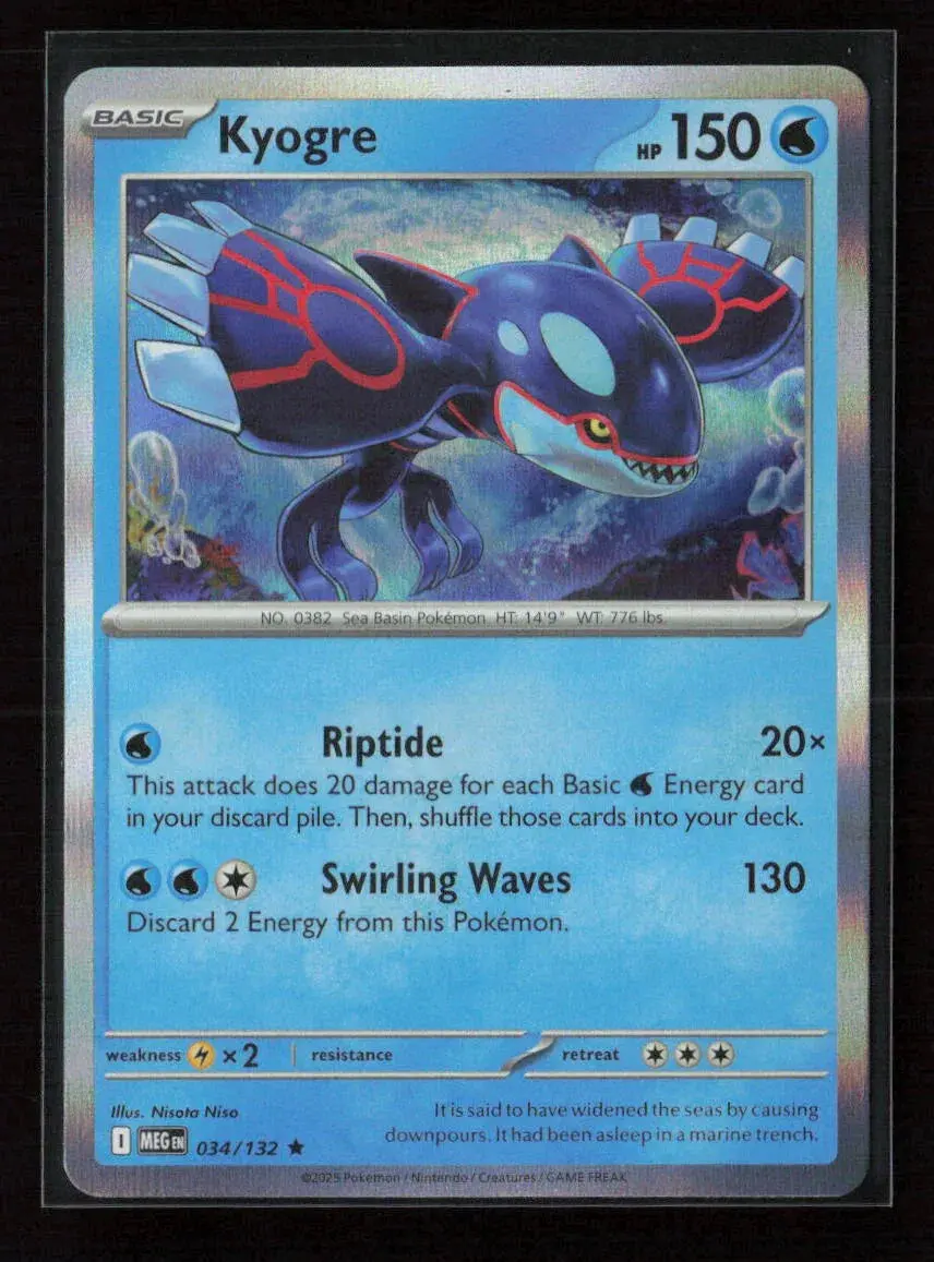 Kyogre Rare Me01: Mega Evolution 034/132 Nm 1