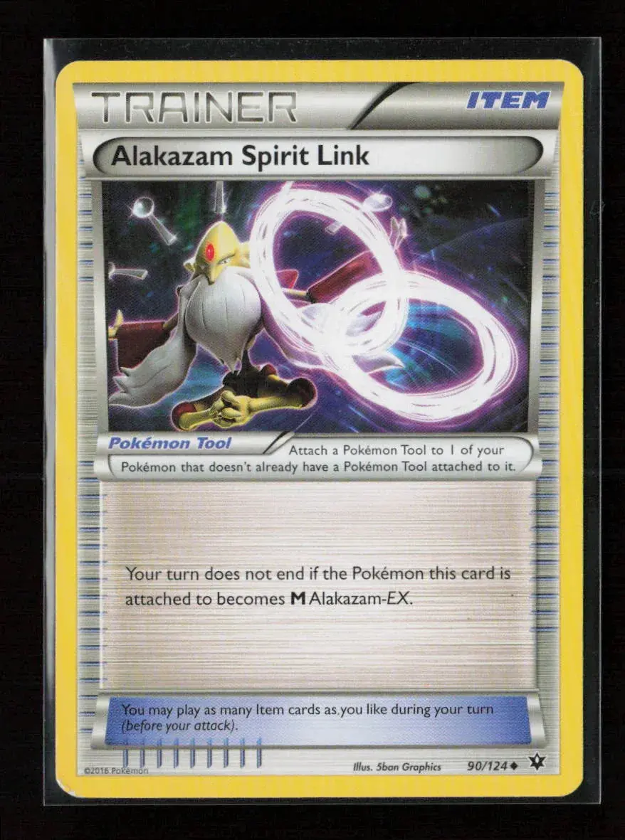 Alakazam Spirit Link Uncommon Xy - Fates Collide 90/124 Lp 1