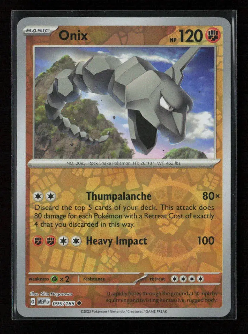 Onix Uncommon Sv: Scarlet & Violet 151 095/165 Nm 1