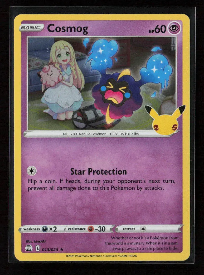 Cosmog Holo Rare Celebrations 013/025 Nm 1