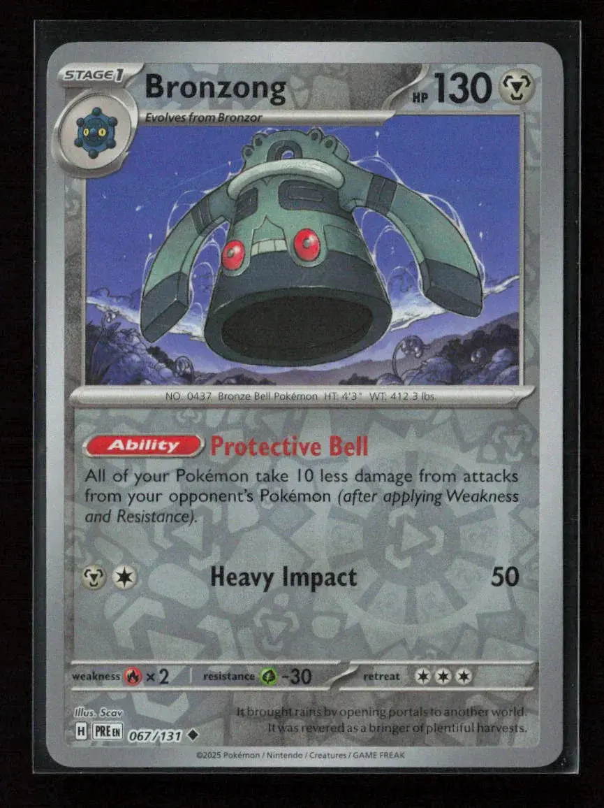 Bronzong Uncommon Sv: Prismatic Evolutions 067/131 Nm 1