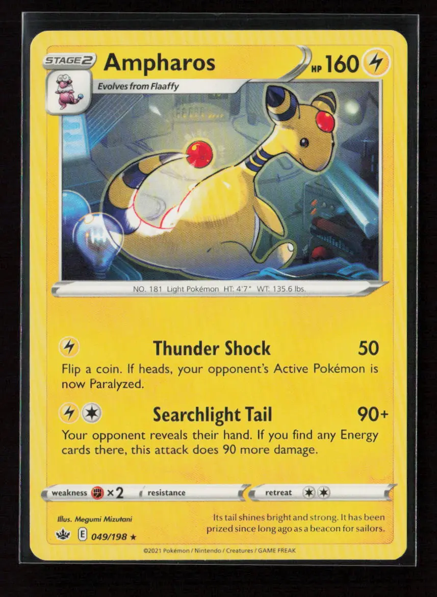 Ampharos Rare Swsh06: Chilling Reign 049/198 Lp 1