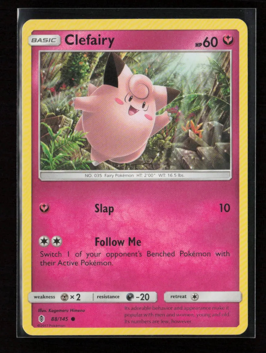 Clefairy Common Sm - Guardians Rising 88/145 Lp 1