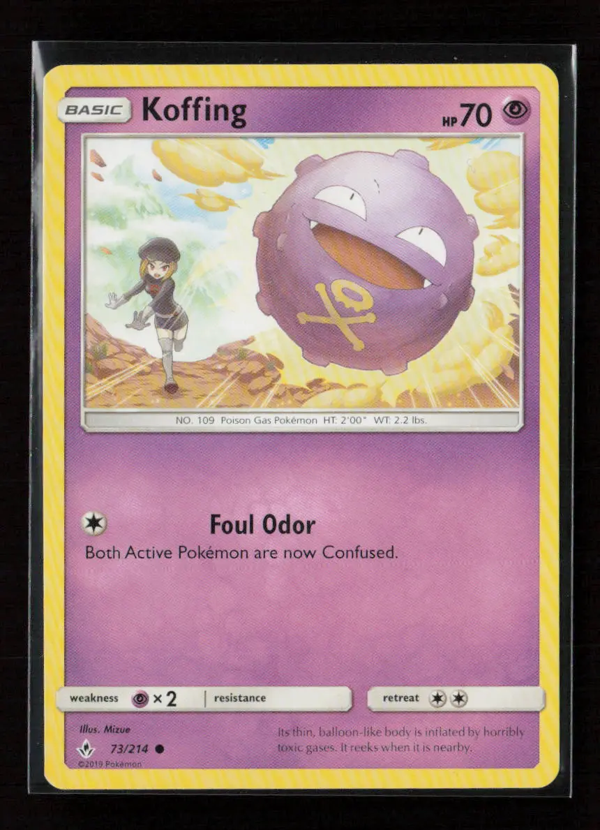 Koffing Common Sm - Unbroken Bonds 73/214 Lp 1
