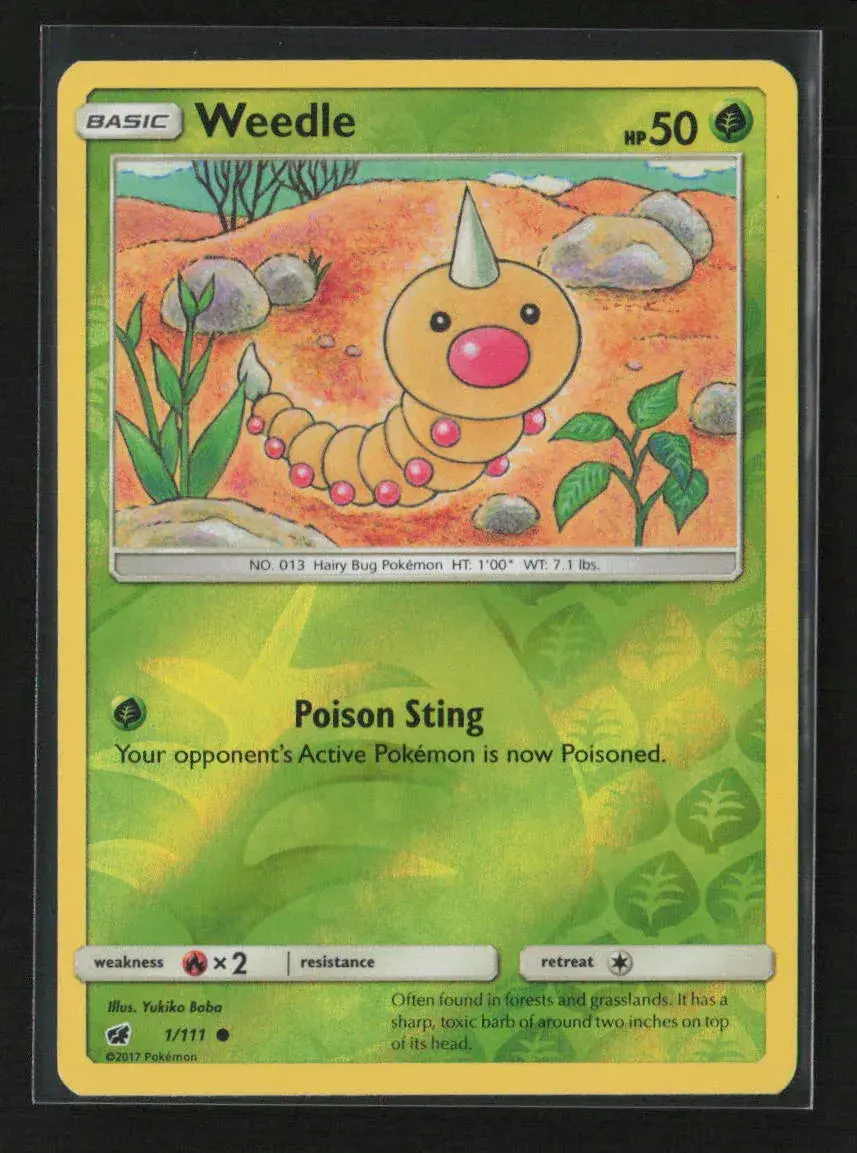 Weedle Common Sm - Crimson Invasion 1/111 Lp 1