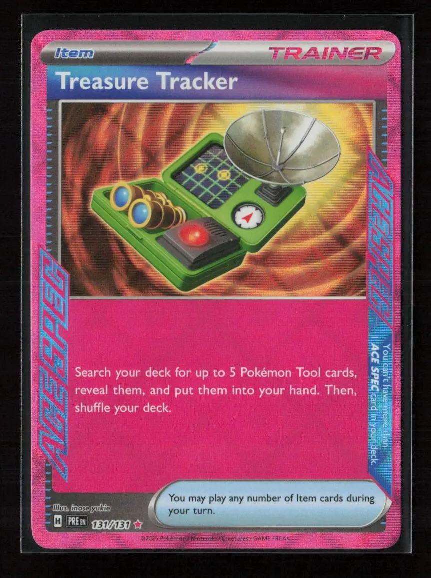 Treasure Tracker Ace Spec Rare Sv: Prismatic Evolutions 131/131 Nm 1