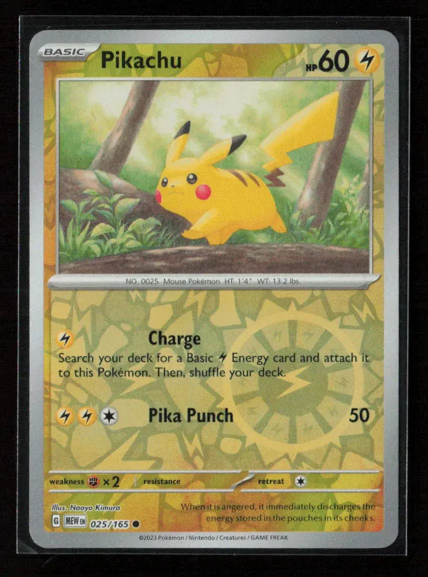 Pikachu - Common Sv: Scarlet & Violet 151 025/165 Nm 1