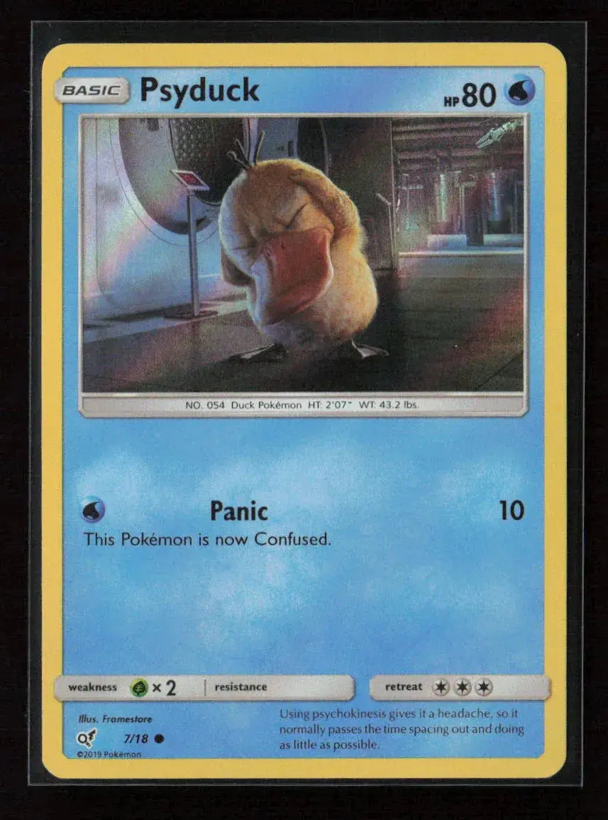 Psyduck (Holo Common) Common Detective Pikachu 7/18 Nm 1
