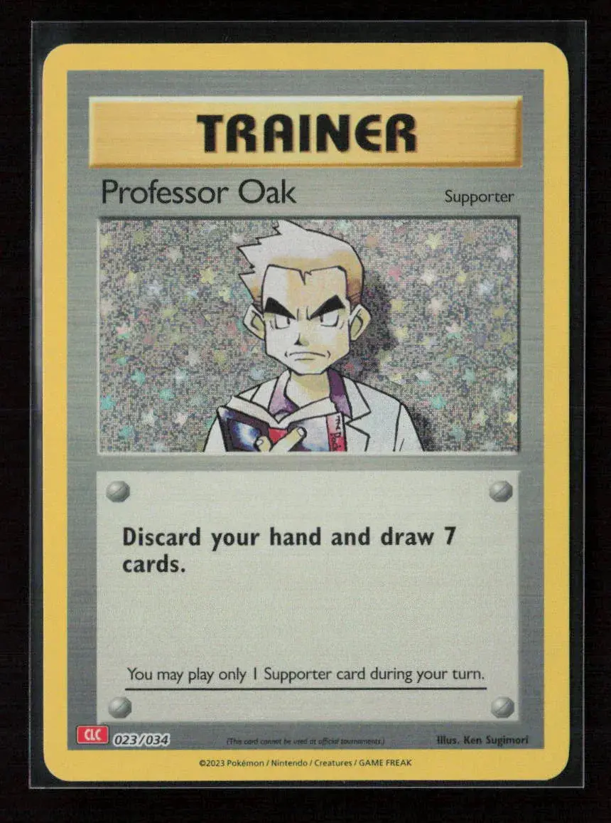 Professor Oak (Clc) Classic Collection Trading Card Game Classic 023/034 Nm 1