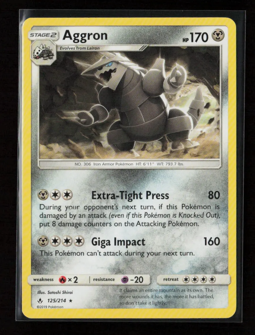 Aggron Rare Sm - Unbroken Bonds 125/214 Lp 1