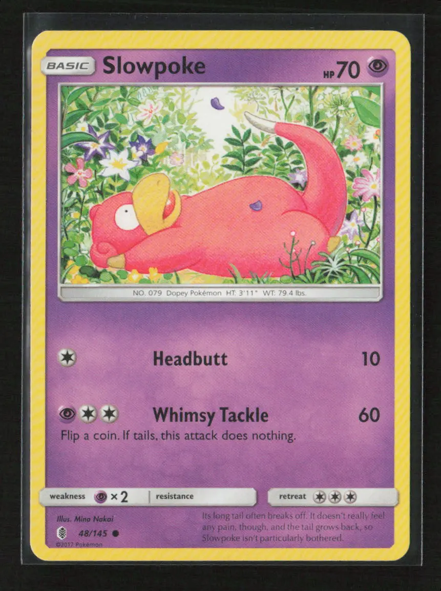 Slowpoke Common Sm - Guardians Rising 48/145 Lp 1
