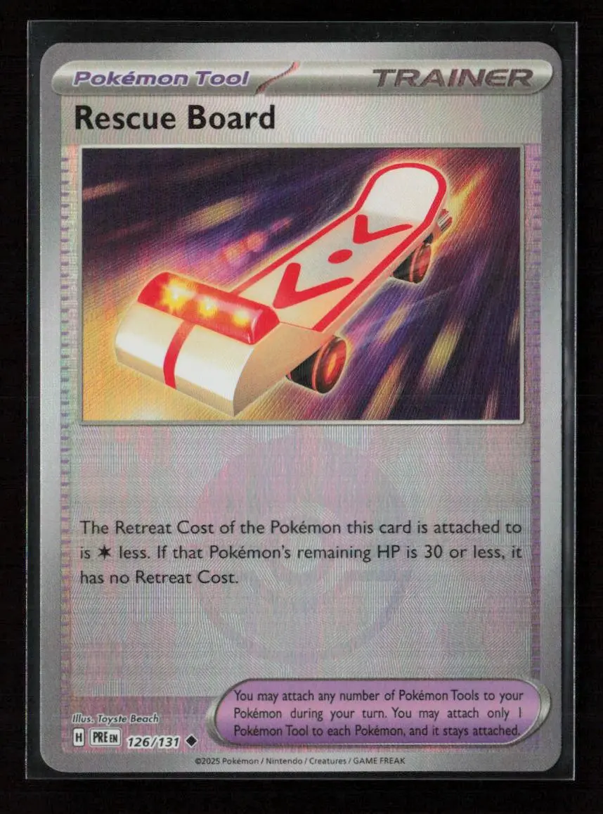 Rescue Board (Poke Ball Pattern) Uncommon Sv: Prismatic Evolutions 126/131 Nm 1