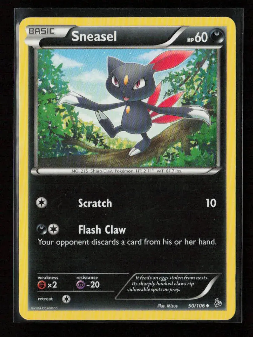 Sneasel (50) Uncommon Xy - Flashfire 50/106 Mp 1